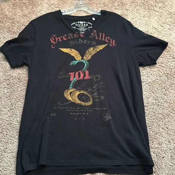 Black guess crew neck t-shirt - Picture 4 of 5